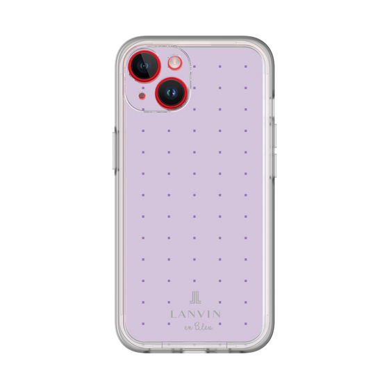 スリムプロテクションプレミアムケース［ LANVIN en Bleu Tiny dots Purple - ランバン ドット パープル ］