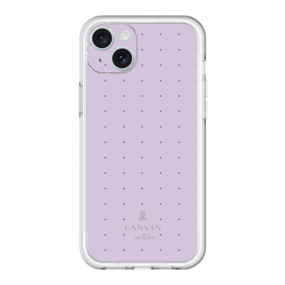 スリムプロテクションプレミアムケース［ LANVIN en Bleu Tiny dots Purple - ランバン ドット パープル ］