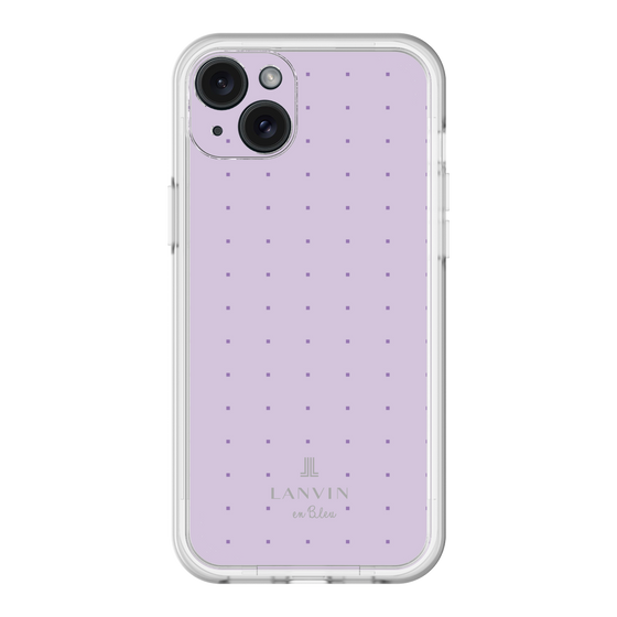 スリムプロテクションプレミアムケース［ LANVIN en Bleu Tiny dots Purple - ランバン ドット パープル ］