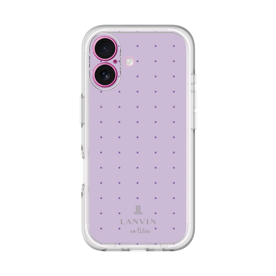 スリムプロテクションプレミアムケース［ LANVIN en Bleu Tiny dots Purple - ランバン ドット パープル ］