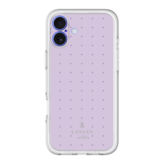 スリムプロテクションプレミアムケース［ LANVIN en Bleu Tiny dots Purple - ランバン ドット パープル ］