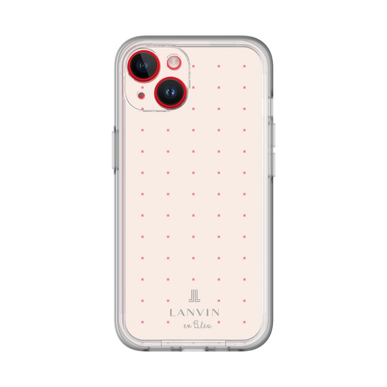 スリムプロテクションプレミアムケース［ LANVIN en Bleu Tiny dots Pink - ランバン ドット ピンク ］