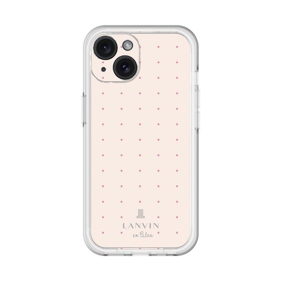 スリムプロテクションプレミアムケース［ LANVIN en Bleu Tiny dots Pink - ランバン ドット ピンク ］