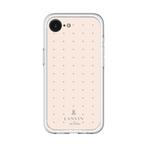 スリムプロテクションプレミアムケース［ LANVIN en Bleu Tiny dots Pink - ランバン ドット ピンク ］