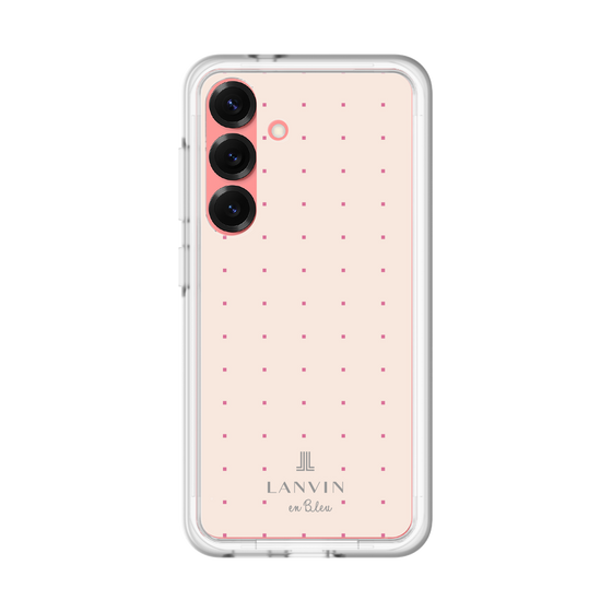 スリムプロテクションプレミアムケース［ LANVIN en Bleu Tiny dots Pink - ランバン ドット ピンク ］