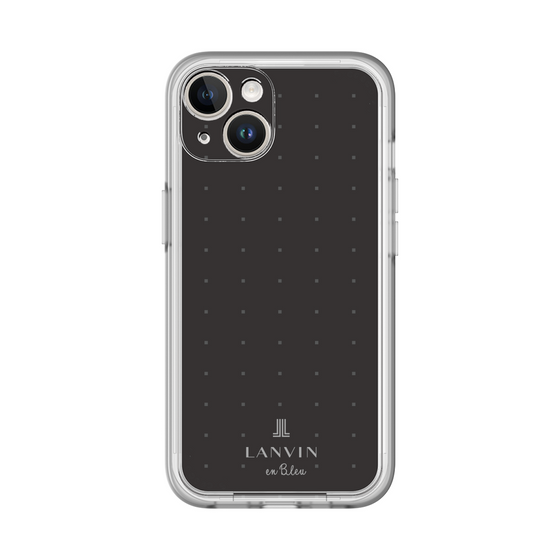 スリムプロテクションプレミアムケース［ LANVIN en Bleu Tiny dots Black - ランバン ドット ブラック ］