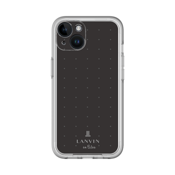 スリムプロテクションプレミアムケース［ LANVIN en Bleu Tiny dots Black - ランバン ドット ブラック ］