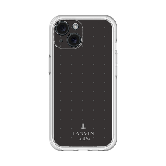 スリムプロテクションプレミアムケース［ LANVIN en Bleu Tiny dots Black - ランバン ドット ブラック ］