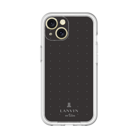 スリムプロテクションプレミアムケース［ LANVIN en Bleu Tiny dots Black - ランバン ドット ブラック ］