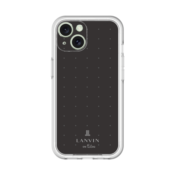 スリムプロテクションプレミアムケース［ LANVIN en Bleu Tiny dots Black - ランバン ドット ブラック ］