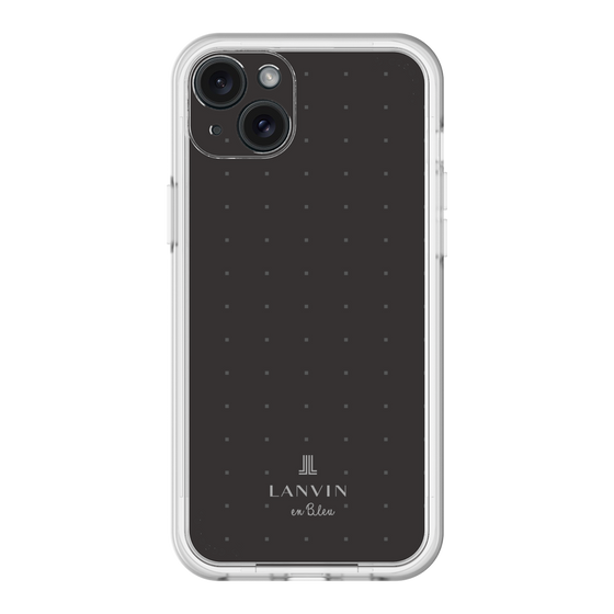 スリムプロテクションプレミアムケース［ LANVIN en Bleu Tiny dots Black - ランバン ドット ブラック ］