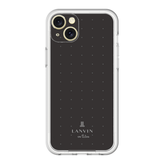 スリムプロテクションプレミアムケース［ LANVIN en Bleu Tiny dots Black - ランバン ドット ブラック ］