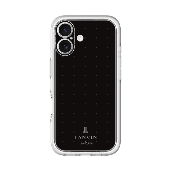 スリムプロテクションプレミアムケース［ LANVIN en Bleu Tiny dots Black - ランバン ドット ブラック ］