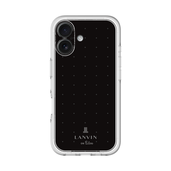 スリムプロテクションプレミアムケース［ LANVIN en Bleu Tiny dots Black - ランバン ドット ブラック ］