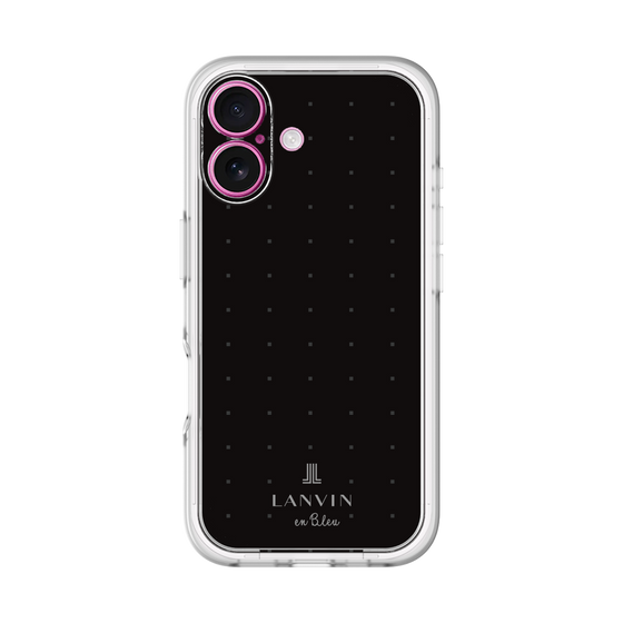 スリムプロテクションプレミアムケース［ LANVIN en Bleu Tiny dots Black - ランバン ドット ブラック ］