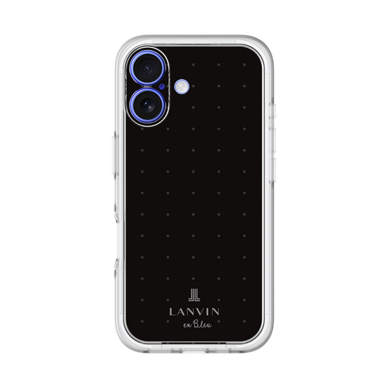 スリムプロテクションプレミアムケース［ LANVIN en Bleu Tiny dots Black - ランバン ドット ブラック ］