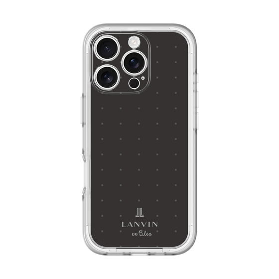 スリムプロテクションプレミアムケース［ LANVIN en Bleu Tiny dots Black - ランバン ドット ブラック ］