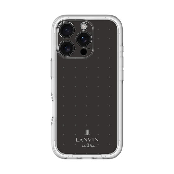 スリムプロテクションプレミアムケース［ LANVIN en Bleu Tiny dots Black - ランバン ドット ブラック ］