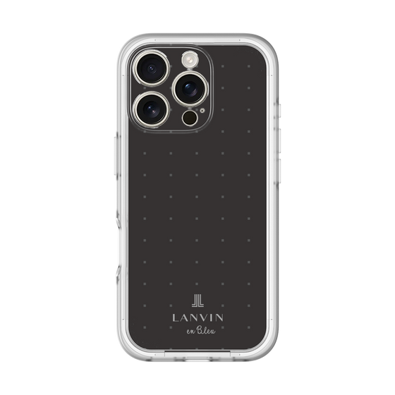 スリムプロテクションプレミアムケース［ LANVIN en Bleu Tiny dots Black - ランバン ドット ブラック ］
