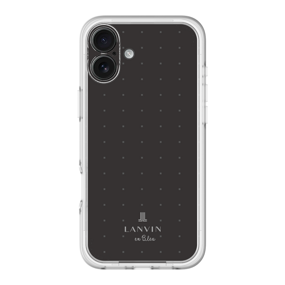 スリムプロテクションプレミアムケース［ LANVIN en Bleu Tiny dots Black - ランバン ドット ブラック ］