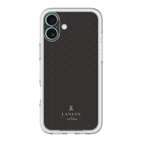 スリムプロテクションプレミアムケース［ LANVIN en Bleu Tiny dots Black - ランバン ドット ブラック ］
