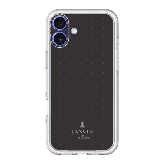 スリムプロテクションプレミアムケース［ LANVIN en Bleu Tiny dots Black - ランバン ドット ブラック ］