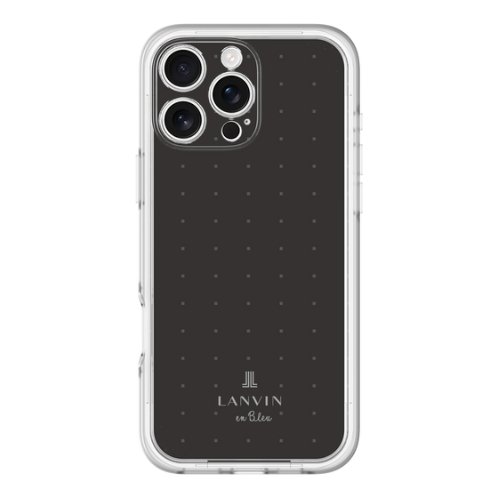 スリムプロテクションプレミアムケース［ LANVIN en Bleu Tiny dots Black - ランバン ドット ブラック ］