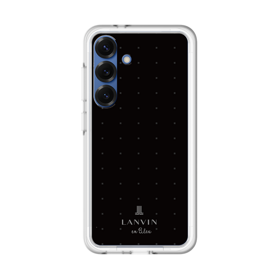 スリムプロテクションプレミアムケース［ LANVIN en Bleu Tiny dots Black - ランバン ドット ブラック ］