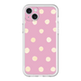 スリムプロテクションプレミアムケース［ 水彩ドット・レトロカラー - Pink ］