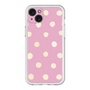 スリムプロテクションプレミアムケース［ 水彩ドット・レトロカラー - Pink ］