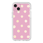 スリムプロテクションプレミアムケース［ 水彩ドット・レトロカラー - Pink ］