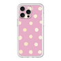 スリムプロテクションプレミアムケース［ 水彩ドット・レトロカラー - Pink ］