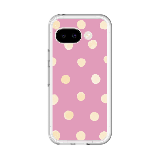 スリムプロテクションプレミアムケース［ 水彩ドット・レトロカラー - Pink ］
