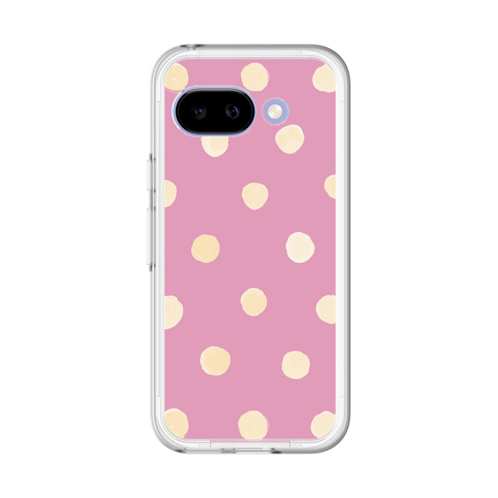 スリムプロテクションプレミアムケース［ 水彩ドット・レトロカラー - Pink ］