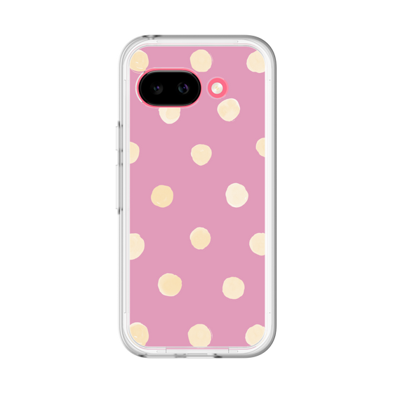 スリムプロテクションプレミアムケース［ 水彩ドット・レトロカラー - Pink ］