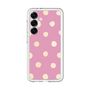 スリムプロテクションプレミアムケース［ 水彩ドット・レトロカラー - Pink ］