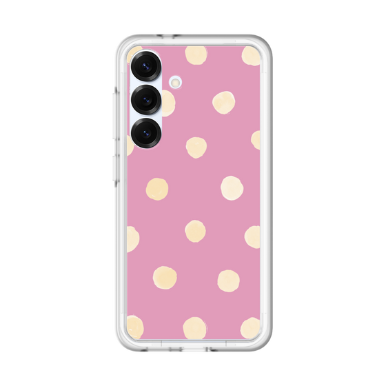 スリムプロテクションプレミアムケース［ 水彩ドット・レトロカラー - Pink ］