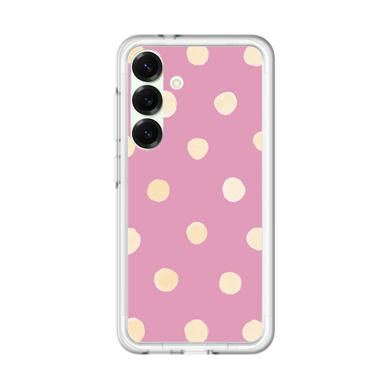 スリムプロテクションプレミアムケース［ 水彩ドット・レトロカラー - Pink ］