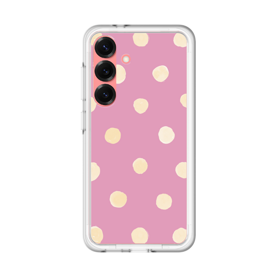 スリムプロテクションプレミアムケース［ 水彩ドット・レトロカラー - Pink ］