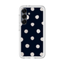 スリムプロテクションプレミアムケース［ 水彩ドット・レトロカラー - Navy ］