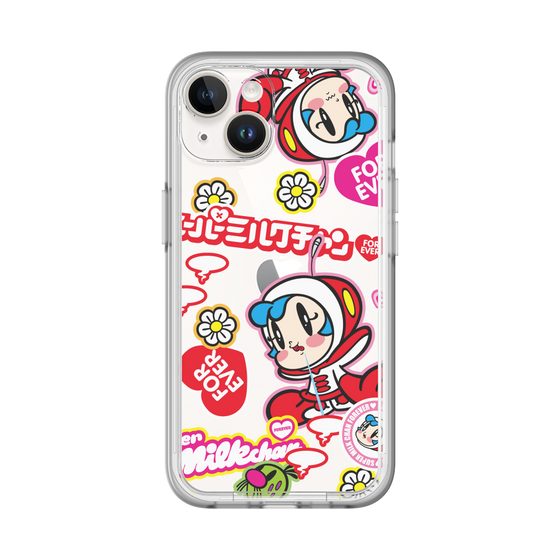 スリムプロテクションプレミアムケース［ スーパーミルクチャンFOREVER♥ - ロゴ＆キャラ ］