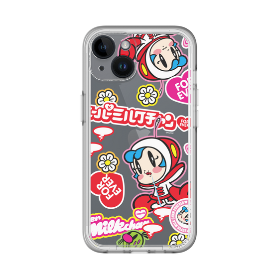スリムプロテクションプレミアムケース［ スーパーミルクチャンFOREVER♥ - ロゴ＆キャラ ］