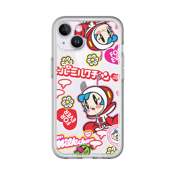 スリムプロテクションプレミアムケース［ スーパーミルクチャンFOREVER♥ - ロゴ＆キャラ ］