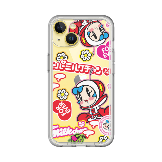 スリムプロテクションプレミアムケース［ スーパーミルクチャンFOREVER♥ - ロゴ＆キャラ ］