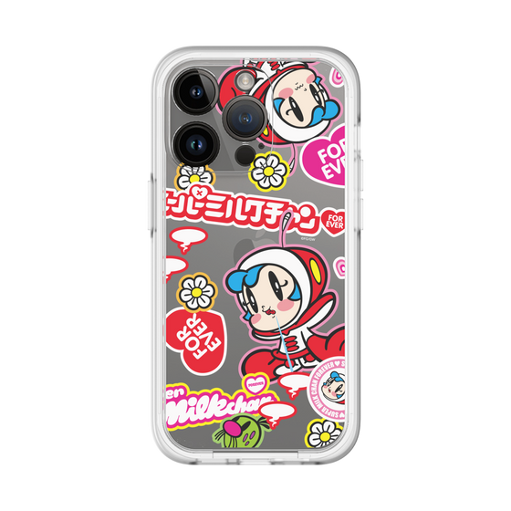 スリムプロテクションプレミアムケース［ スーパーミルクチャンFOREVER♥ - ロゴ＆キャラ ］