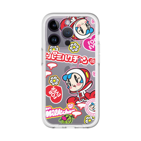 スリムプロテクションプレミアムケース［ スーパーミルクチャンFOREVER♥ - ロゴ＆キャラ ］