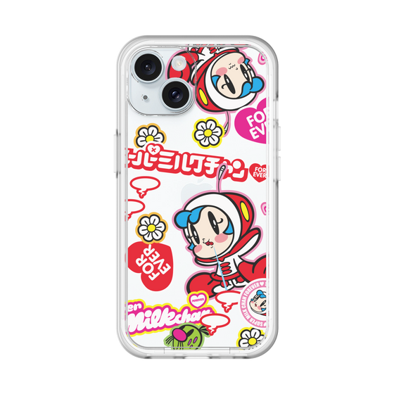 スリムプロテクションプレミアムケース［ スーパーミルクチャンFOREVER♥ - ロゴ＆キャラ ］