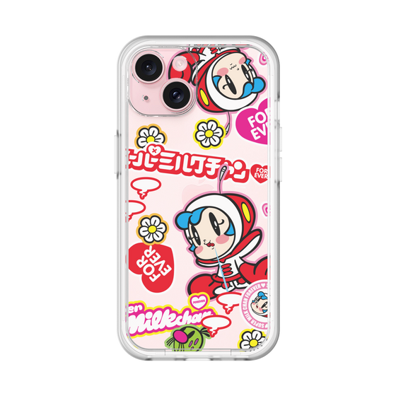 スリムプロテクションプレミアムケース［ スーパーミルクチャンFOREVER♥ - ロゴ＆キャラ ］