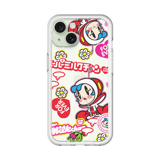 スリムプロテクションプレミアムケース［ スーパーミルクチャンFOREVER♥ - ロゴ＆キャラ ］