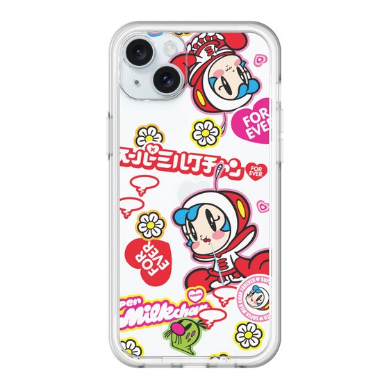 スリムプロテクションプレミアムケース［ スーパーミルクチャンFOREVER♥ - ロゴ＆キャラ ］
